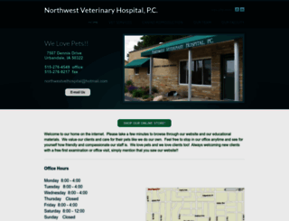northwestvethospital.com screenshot