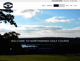northwindsgolf.com screenshot