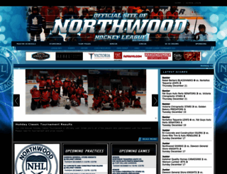 northwoodhockey.ca screenshot