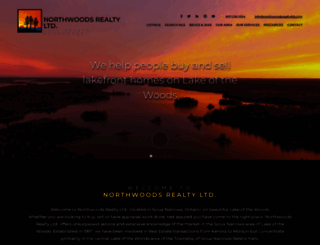northwoodsrealtyltd.com screenshot