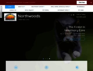 northwoodsvetcenter.com screenshot