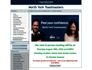 northyorktoastmasters.com screenshot