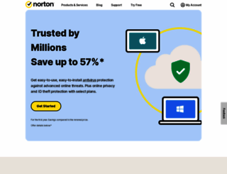 nortonlifelockpartner.com screenshot