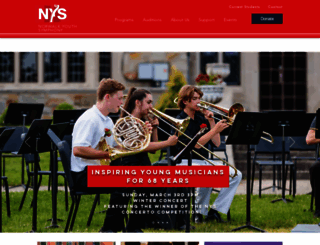 norwalkyouthsymphony.org screenshot