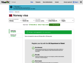 norway.visahq.com screenshot