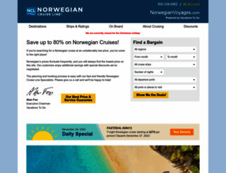 norweigian.com screenshot