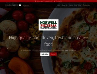 norwellpizzeria.net screenshot