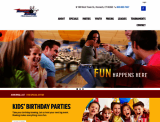 norwichbowling.com screenshot