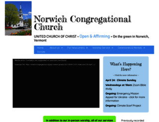 norwichcongregational.org screenshot