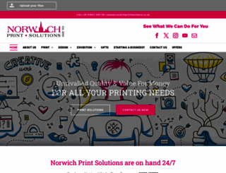 norwichprintsolutions.co.uk screenshot