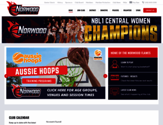 norwoodbasketball.com.au screenshot