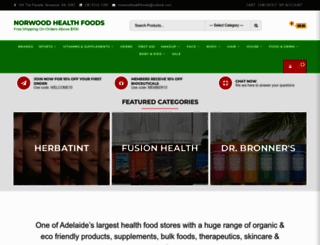 norwoodhealthfoods.com.au screenshot