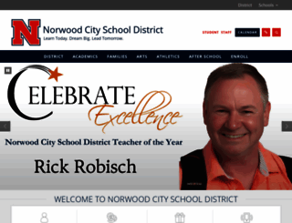 norwoodschools.org screenshot