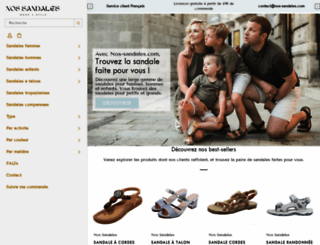nos-sandales.com screenshot