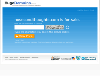 nosecondthoughts.com screenshot