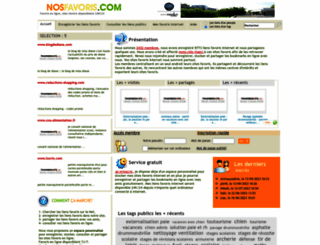 nosfavoris.com screenshot
