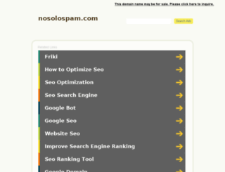 nosolospam.com screenshot