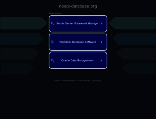 nosql-database.org screenshot