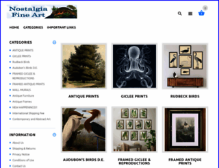 nostalgiafineart.com screenshot