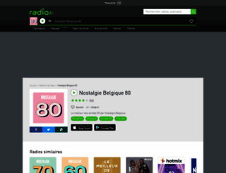 nostalgie80.radio.fr screenshot