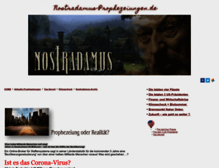 nostradamus-prophezeiungen.de screenshot
