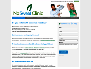 nosweatclinic.com screenshot