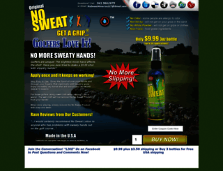 nosweatgolf.com screenshot