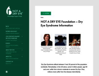 notadryeye.org screenshot