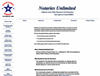 notariesunlimited.com screenshot