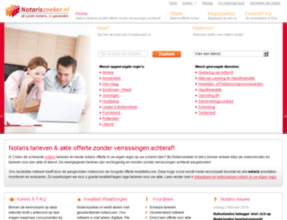 notariszoeker.nl screenshot