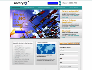 notaryex.com screenshot
