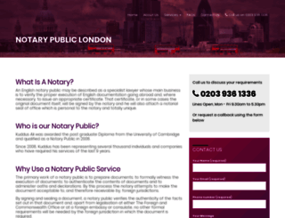 notarypublicservices.london screenshot
