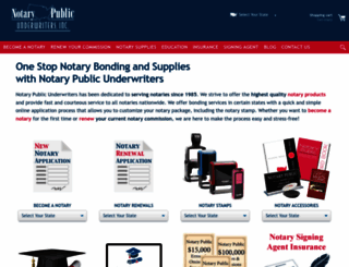 notarypublicunderwriters.com screenshot