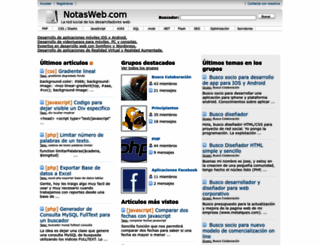 notasweb.com screenshot