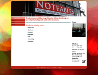 noteables.co.za screenshot