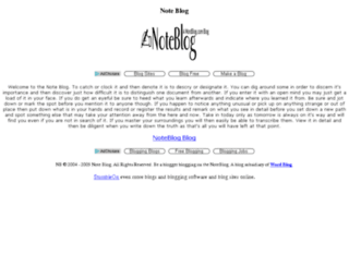 noteblog.com screenshot