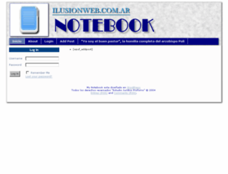 notebook.ilusionweb.com.ar screenshot