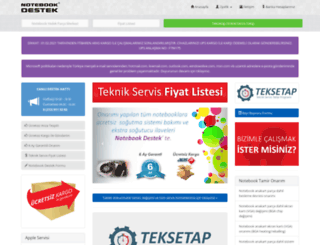 notebookdestek.com screenshot