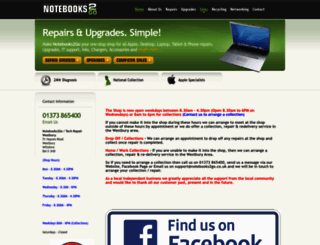 notebooks2go.co.uk screenshot