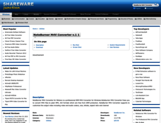 noteburner-m4v-converter.sharewarejunction.com screenshot