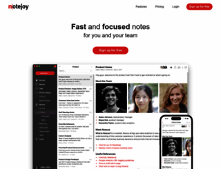 notejoy.com screenshot