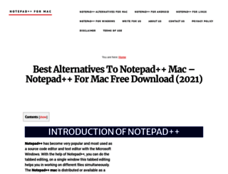notepadplusplusformac.com screenshot