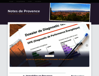 notes-de-provence.com screenshot