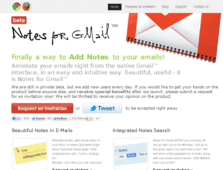 notesforgmail.com screenshot
