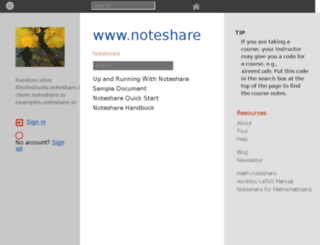 noteshare.io screenshot