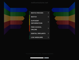 nothomealone.net screenshot