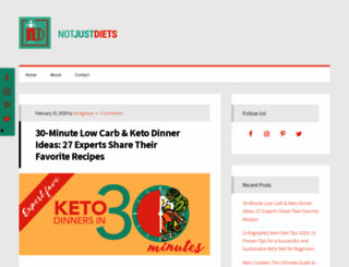 notjustdiets.com screenshot