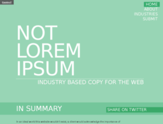 notloremipsum.com screenshot