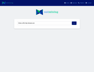 notmining.org screenshot