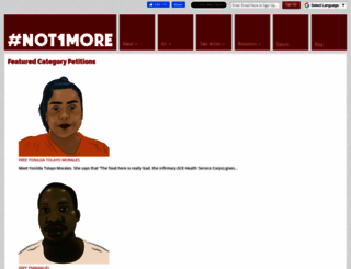 notonemoredeportation.com screenshot